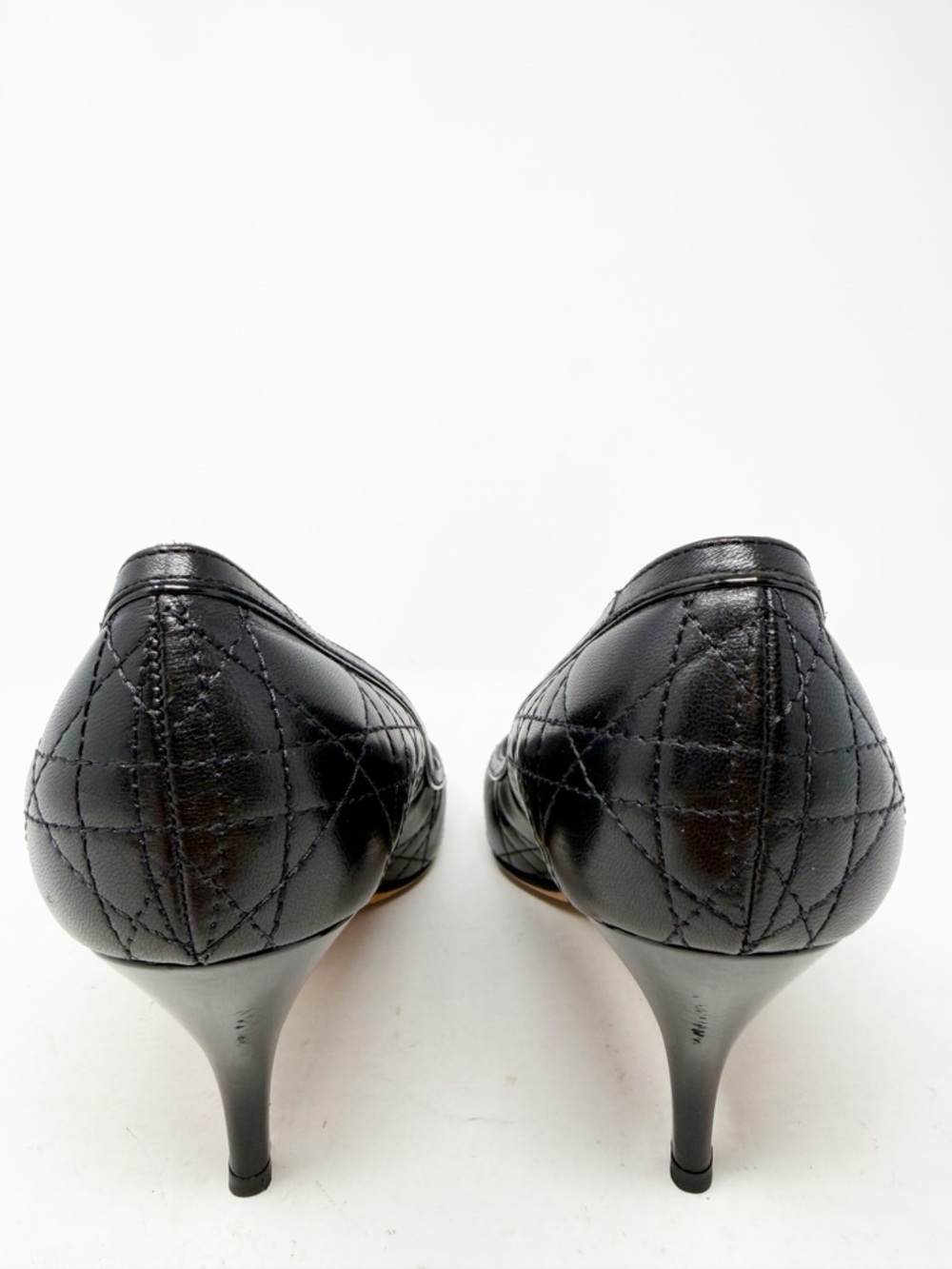 Dior Cannage Quilted Leather Pointed Toe Heels Womens Size EU 41 - Picture 4 of 10